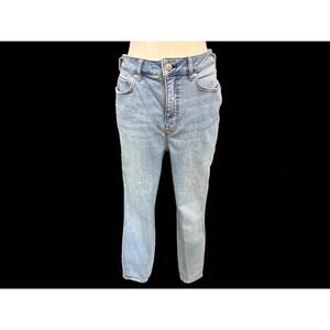 Free people skinny jeans size 30 women's light blue denim ankle length